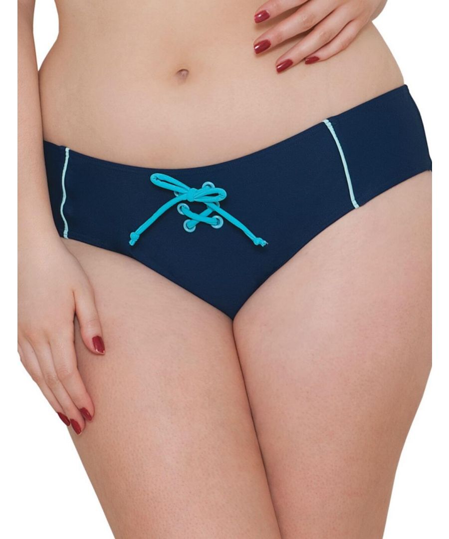 Curvy Kate Womens CS4063 Set Sail Bikini Short - Blue - Size 20 UK