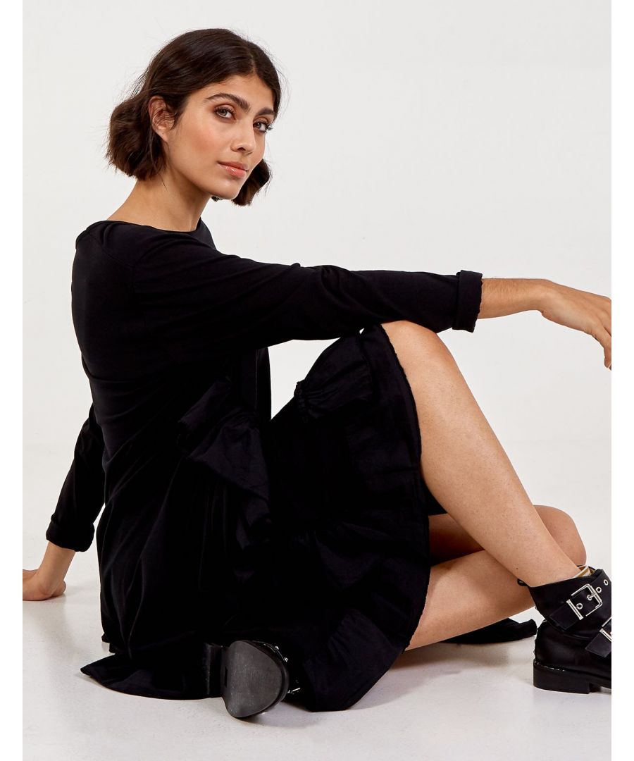 Image for LILLA - Long Sleeve Frill Dress