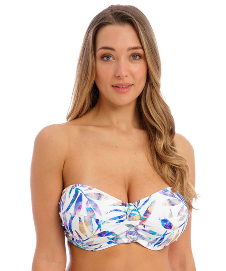 Fantasie Womens 503509 Calypso Harbour Underwired Twist Bandeau Bikini Top - Multicolour Elastane - Size 30DD