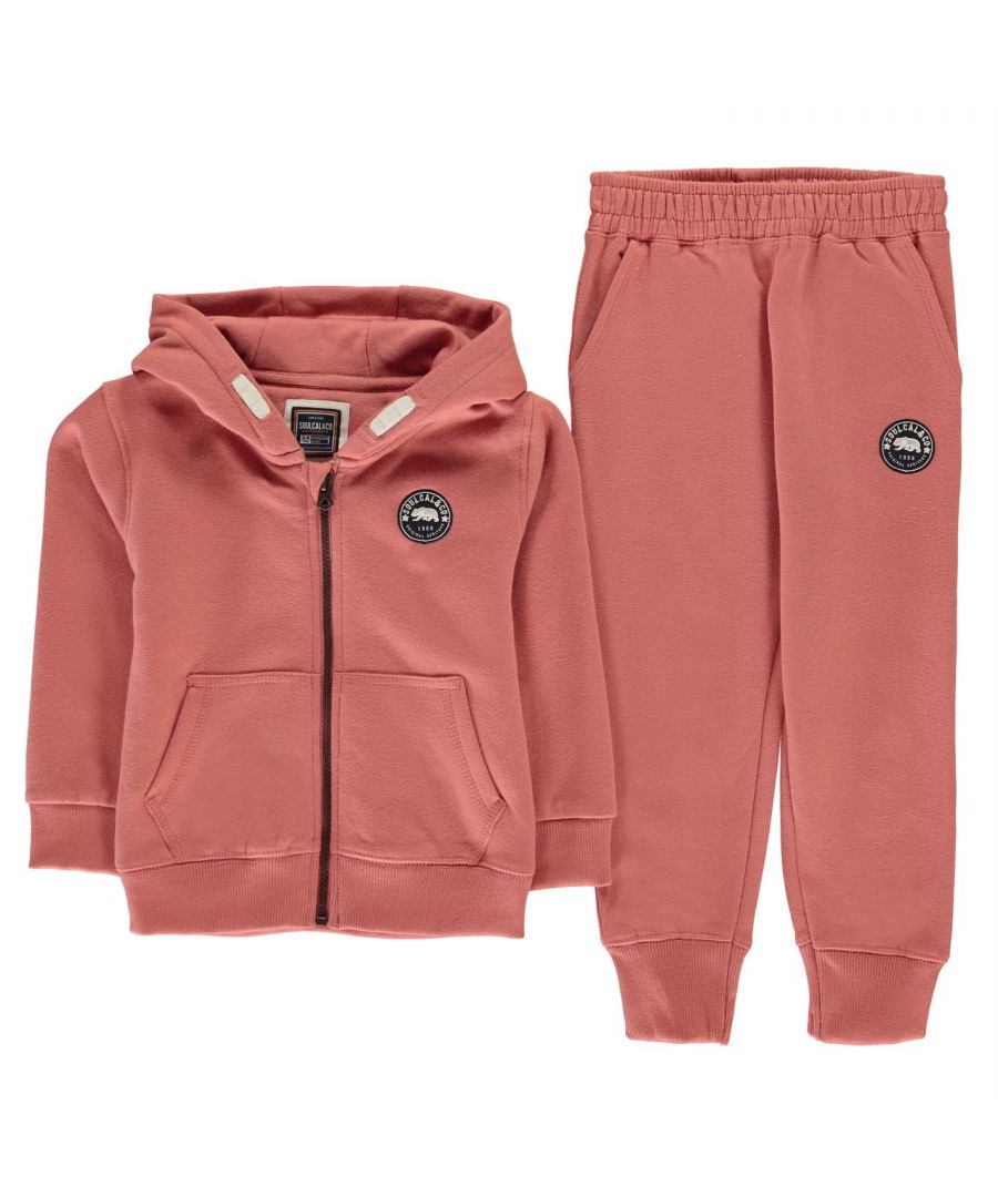 <h2> SoulCal Signature Zip Tracksuit Infants </h2>\nKeep them warm and comfortable in this Infants SoulCal Signature Zip Tracksuit. It is perfect for everyday wear thanks to super soft warming fabrics that ensure all-day comfort. Ribbed trims provide a better fit and the look is completed with SoulCal branding.\n\n> Infants tracksuit\n> Zip fastening\n> Ribbed trims\n> Super soft fabrics\n> Side pockets\n> SoulCal branding\n> Machine washable