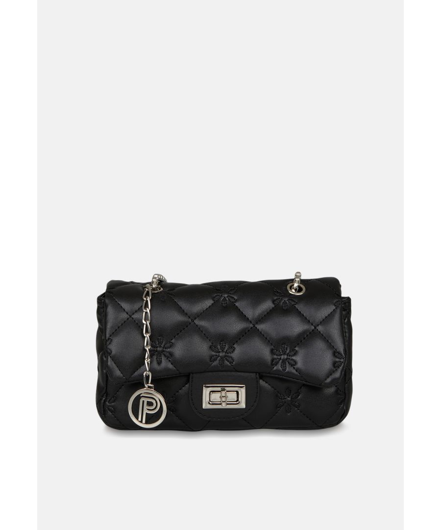 The cross body bag  is made with materials that meet PARIGI quality standards and equipped with a lock closure to keep your belongings safe and secure. The main compartment is designed to fit all your essentials. With its stylish design, it is suitable for both daily use and special occasions. The comfortable strap and lightweight construction make it an ideal choice for anyone looking for a functional and fashionable cross body bag.\n\nOuter Fabric Material: PVC\nClosure Type: Lock\nMin. Handle Length (cm): 60\nMax. Handle Length (cm): 120