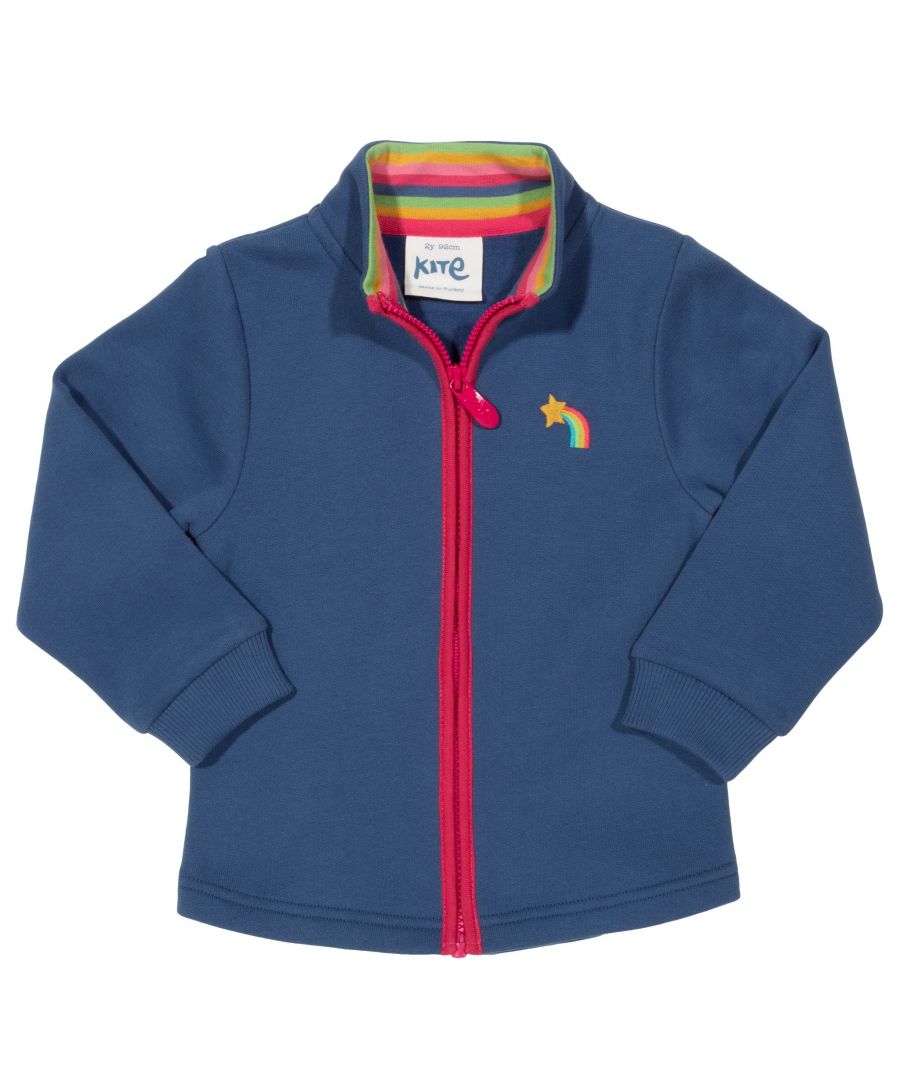 Kite Clothing Girls Swanage Zippy - Navy cotton - Size 0-3M