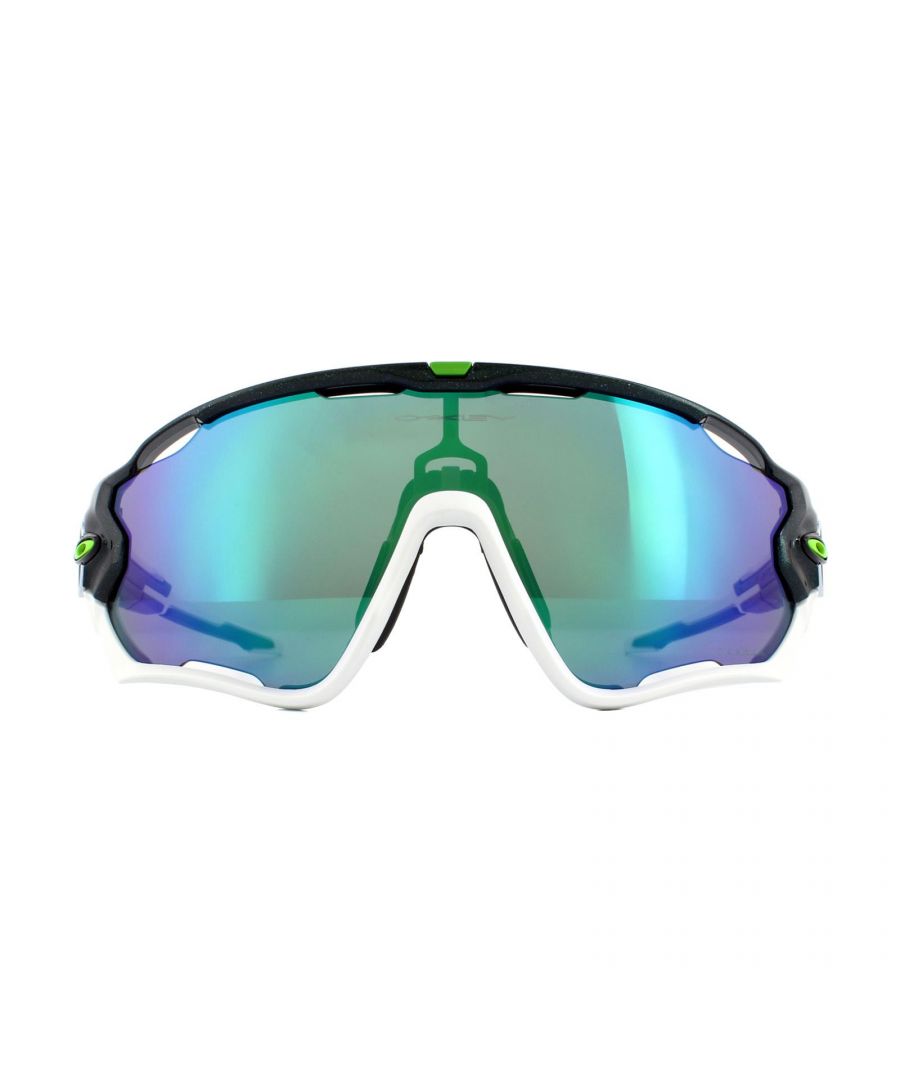 Image for Oakley Wrap Mens Metallic Green Prizm Green Sunglasses