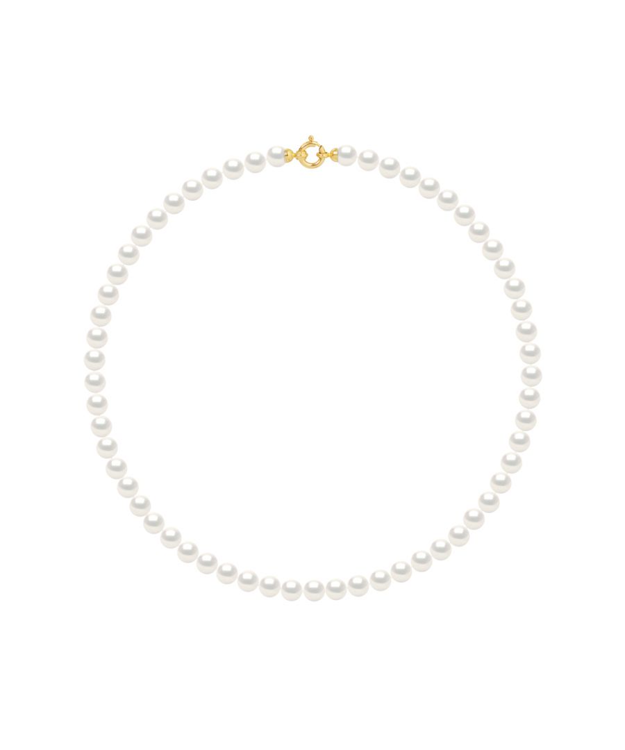 Image for DIADEMA - Necklace - Princess - Real Freshwater Pearls - Yellow Gold