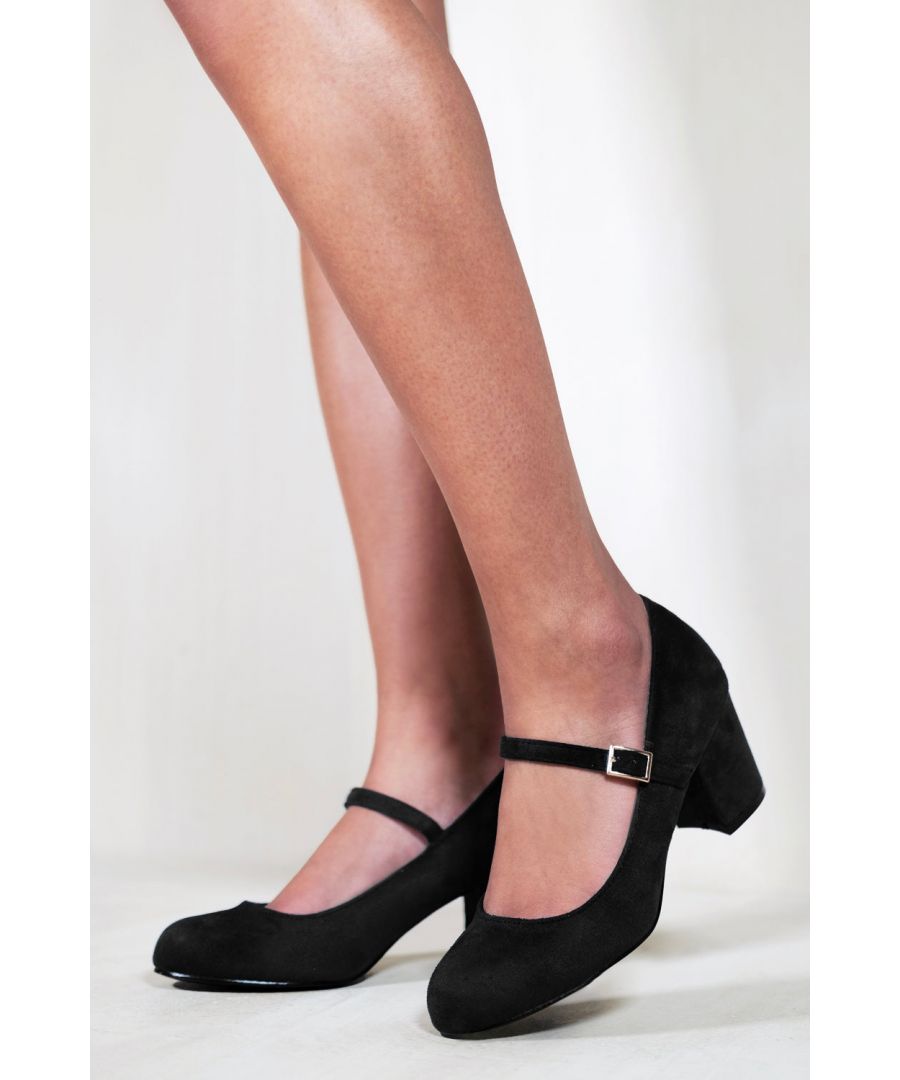 A truly stylish mid high block heel pumps for truly stylish ladies. These fabulous pair of shoes are comfortable that will take you from day to night with ease. Dress them up with a fresh pair of jeans or dress down for a more casual look with leggings or skinny jeans.