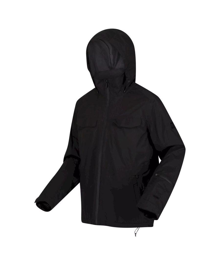 Material: Elastane, Polyamide, Polyester. Fabric: Extol Stretch, Knitted. Filling: Feather-Free. Lining: Polyester. 235gsm. Design: Logo. 3 in 1, Built In Torch, High Warmth, Panel Detail, Taped Seams. Fabric Technology: Breathable, Brite Lite Torch Technology, Insulating, Isotex 10000, Waterproof, Windproof. Cuff: Adjustable, Stretch Binding. Neckline: Hooded, Standing Collar, Stretch Binding. Sleeve-Type: Long-Sleeved. Hood Features: 2 Way Adjusters, Concealed. Pockets: 2 Zip Pockets, 2 Chest Pockets, Flap Closure, 1 Inner Pocket, Zip. Fastening: Full Zip. 10000g/m²/24hrs. Hem: Adjustable, Shockcord Hem, Stretch Binding. Sustainability: Made from Recycled Materials.