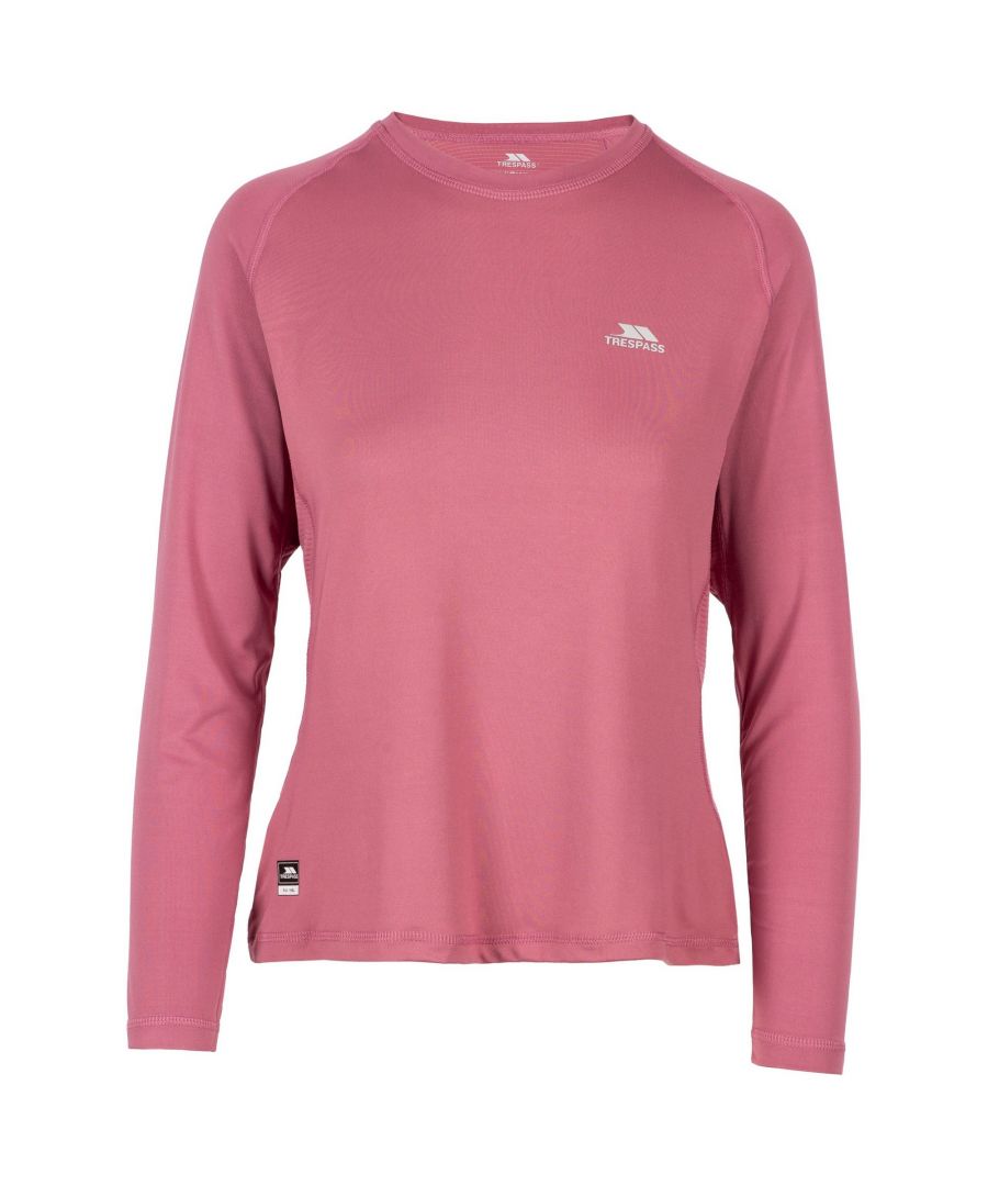 88% Polyester, 12% Elastane. Fabric: 4 Way Stretch, Knitted. Design: Logo. Neckline: Crew Neck. Fit: Ergonomic. Sleeve-Type: Long-Sleeved. Flat Seams, Ventilated. Fabric Technology: Lightweight, Quick Dry.