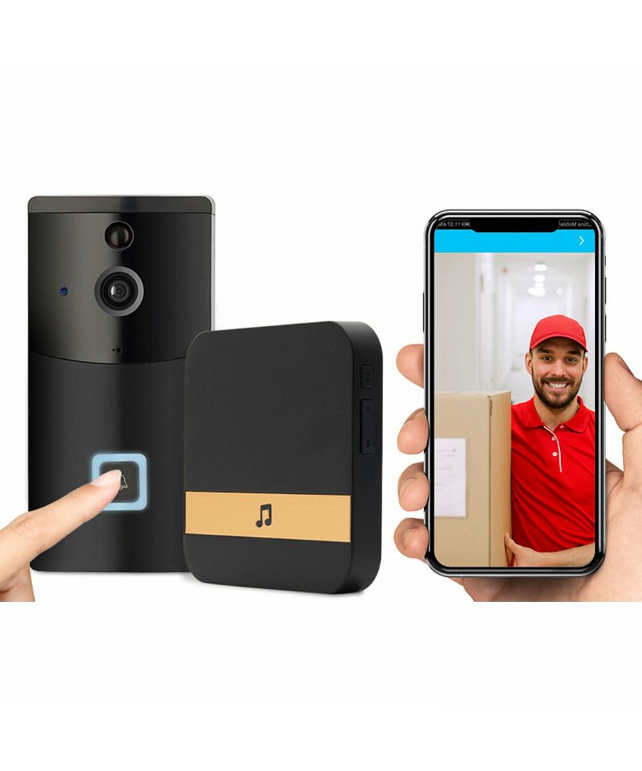 Image for Aquarius Wireless Smart Home Security Video Doorbell Black