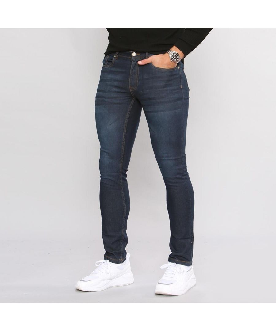 Image for MYT Mens Skinny Fit Stretch Jeans Dark Blue