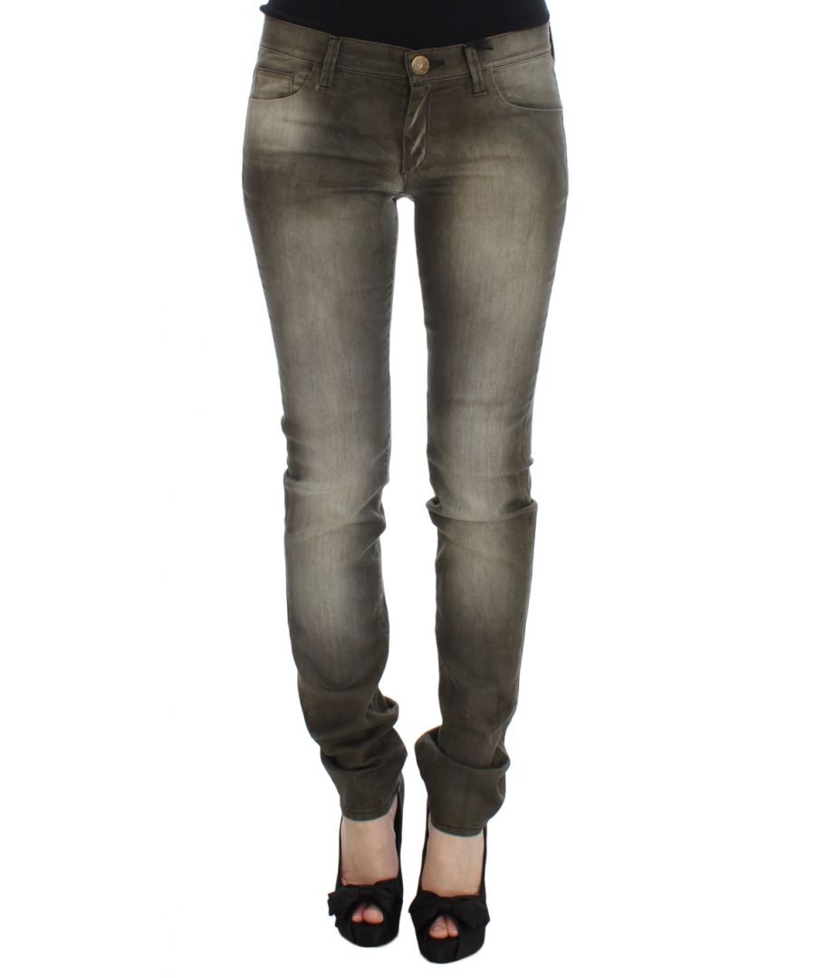Ermanno Scervino Gorgeous gloednieuw met tags, 100% Authentic Ermanno Scervino jeans Kleur: Grijs Was Model: Slim Fit Made in Italy Materiaal: 98% Katoen, 2% Elastaan