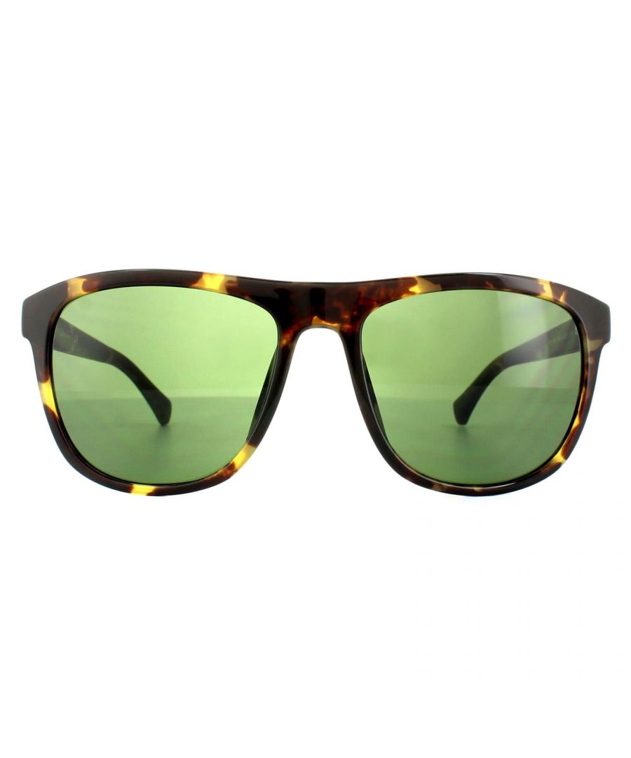 Calvin Klein zonnebrillen 3175 214 Havana Green hebben een koel dik acetaatframe dat altijd een retro -soort gevoel geeft aan de zonnebril. Havana Tortoiseshell Effect werkt altijd zo goed met deze dikke acetaatlook en een eenvoudig CK -logo op de tempels compleet de modieuze subtiele look.