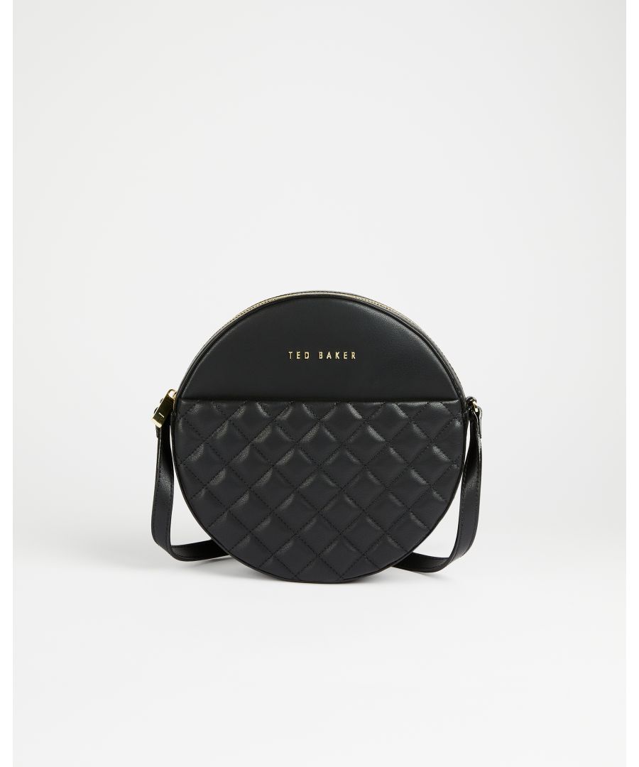 Image for Ted Baker Cirus Quilted Circle Small Crossbody Bag, Black