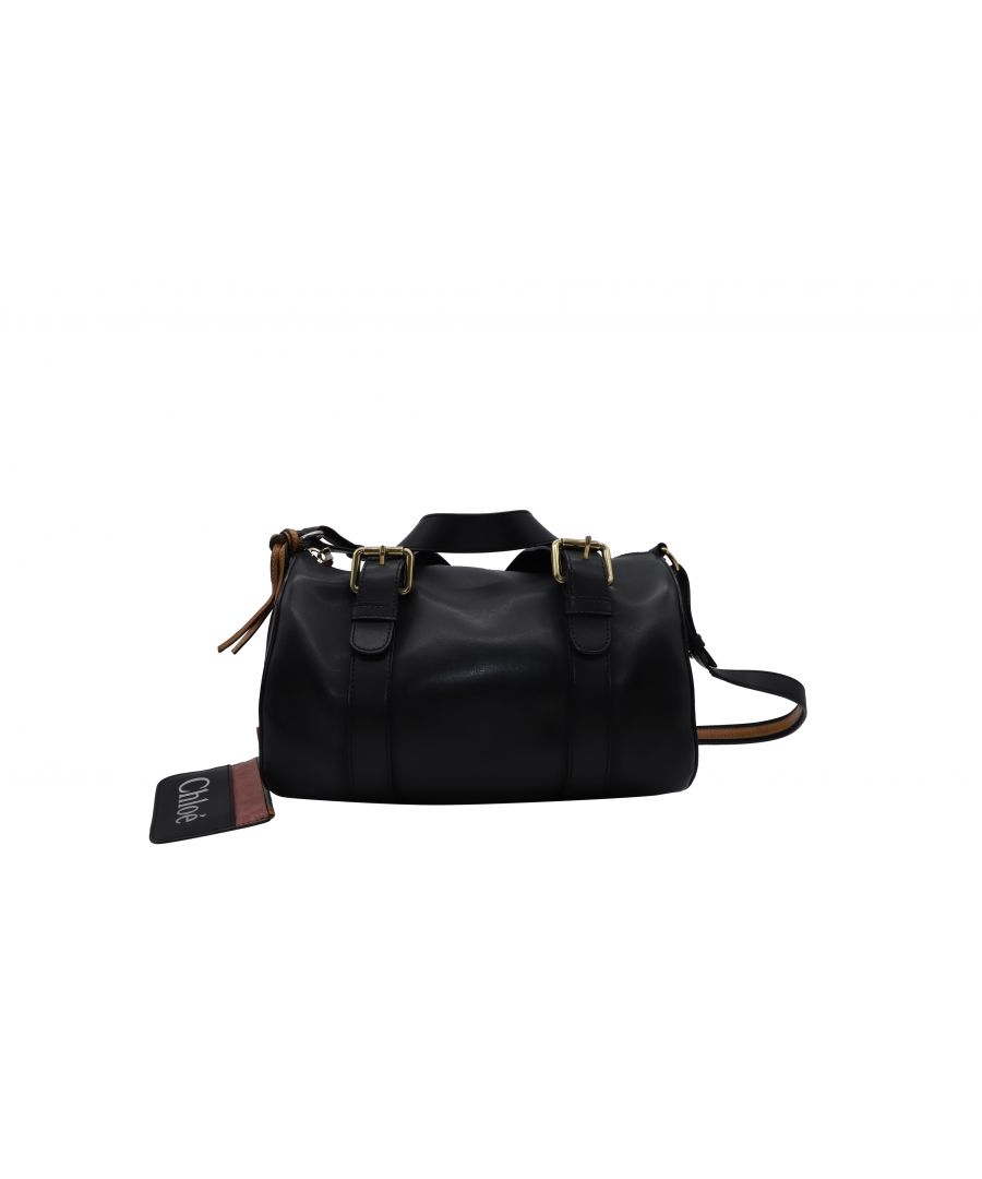 VINTAGE, RRP AS NEW\nThis Sam Bowler bag from Chloe will make a truly luxe addition to your style. Crafted from black leather, the bag features double top handles, a shoulder strap and a small zip pouch. It has a top zipper that opens to reveal a fabric interior for your necessities.\nChloe Mini Sam Bowler Bag in Black Leather\nColor: black\nMaterial: Leather\nCondition: excellent\nSign of wear: No\nSKU: 97306   \nSize: ONE SIZE