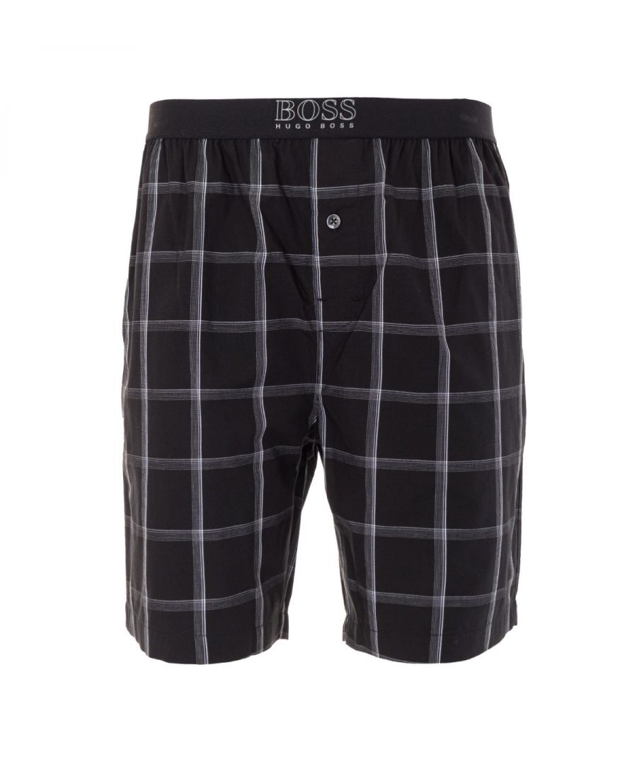 Elevate your sleepwear with BOSS Bodywear this season. The urban check pyjama shorts are crafted from soft woven cotton in a comfortable loose fit. Featuring an elasticated waist, button fly fasting, side seam pockets and a check pattern throughout. Finished with the signature BOSS logo woven into the waistband.Loose Fit, Pure Woven Cotton , Elasticated Waist, Button Fly Fastening, Twin Side Seam Pockets, Check Pattern, BOSS Branding. Style & Fit:Loose Fit, Fits True to Size. Composition & Care:100% Cotton, Machine Wash.