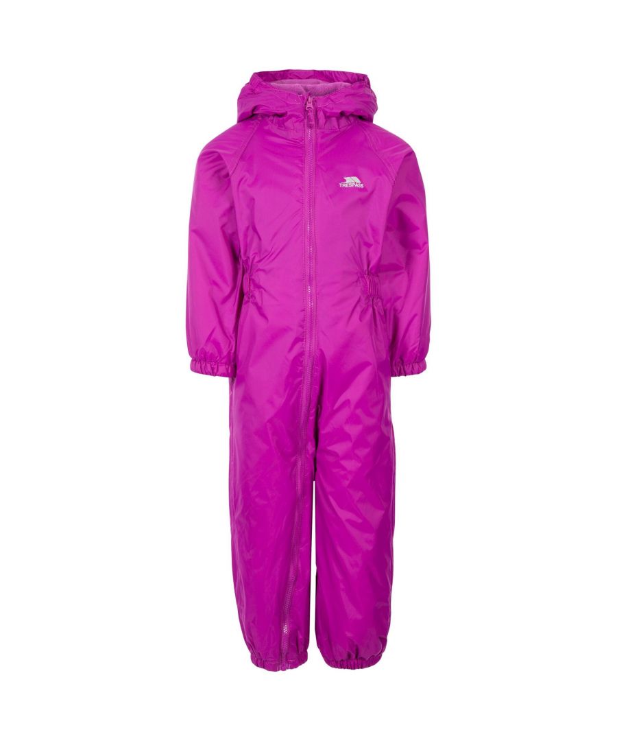Image for Trespass Kids Unisex Dripdrop Padded Waterproof Rain Suit (Purple Orchid)