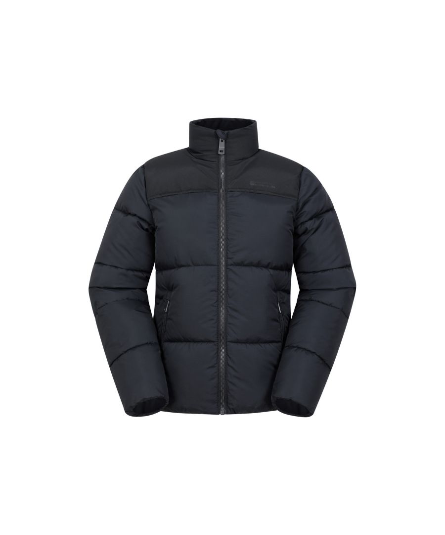 Mountain Warehouse Childrens Unisex Childrens/Kids Voltage Water Resistant Padded Jacket (Black) - Size 11-12Y