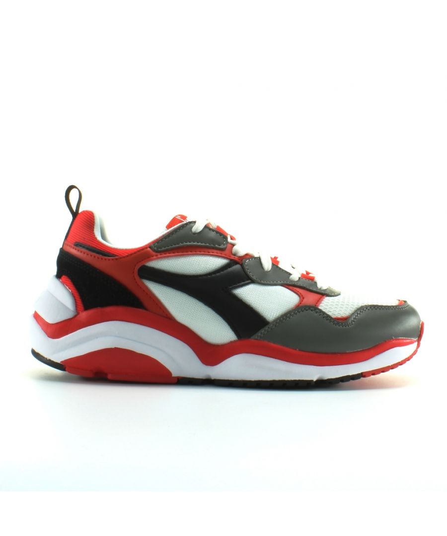 Diadora Whizz Run Mens Synthetic Lace Up Trainers C8021