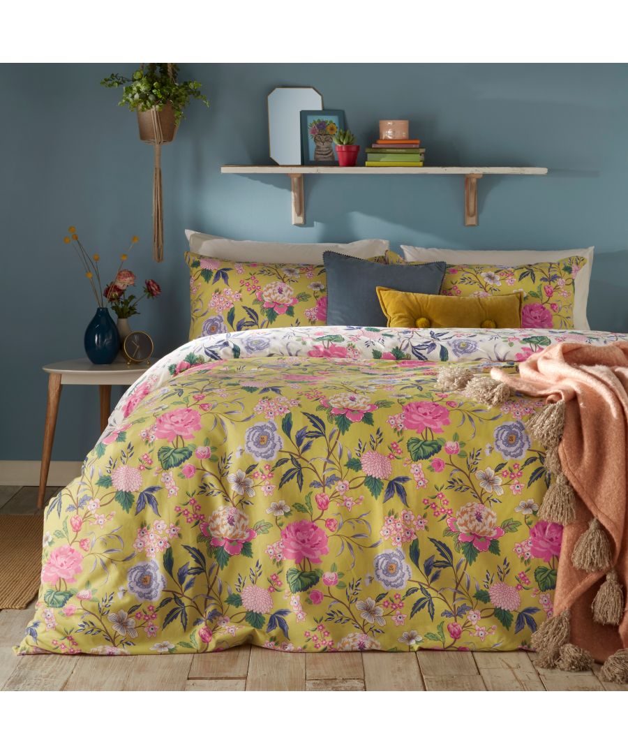 Add instant happiness to your bedroom with the floral Azalea bedding, bursting with bright blooms. Featuring a fully reversible design, so you get two looks in one, perfect for switching when you fancy a quick transformation!