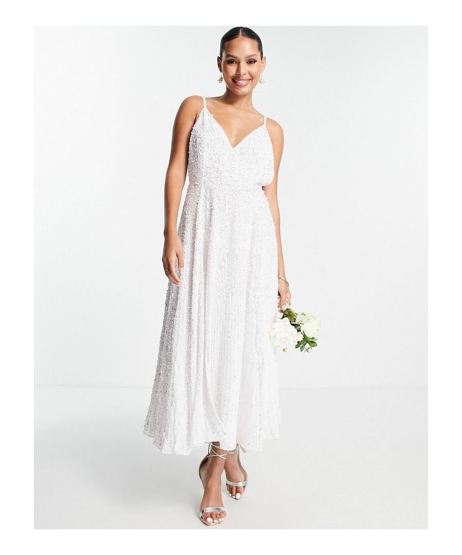 Dresses by ASOS EDITION Love at first scroll Sweetheart neck Fixed straps Zip-back fastening Regular fit  Sold By: Asos