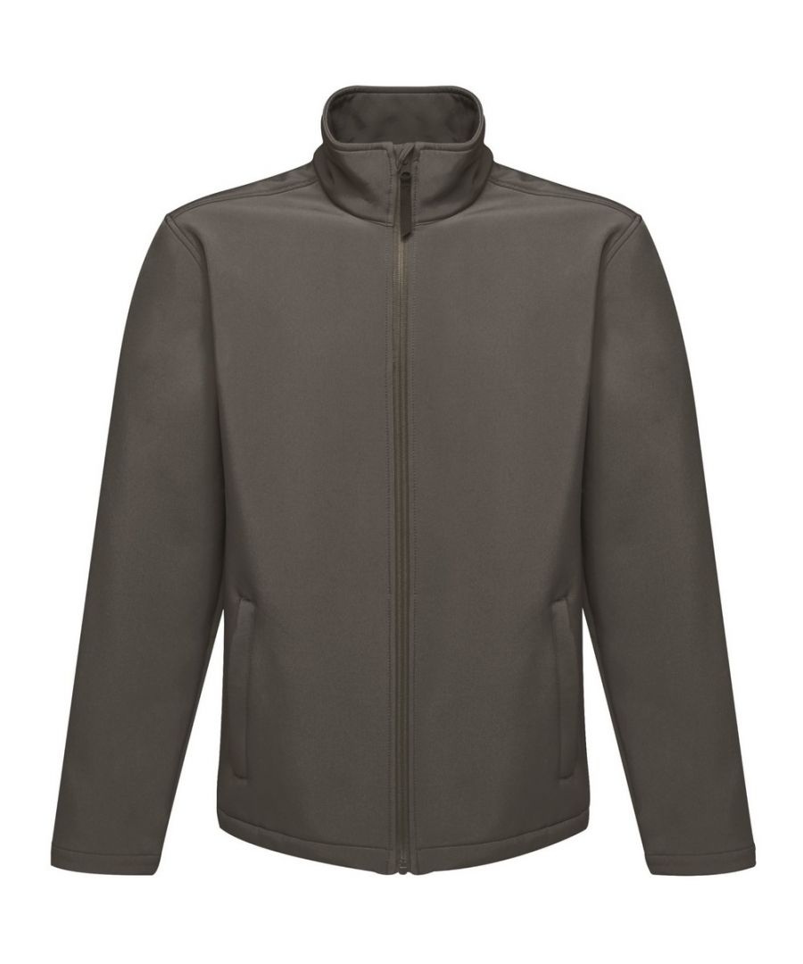 Regatta Reid Mens Softshell Wind Resistant Water Repellent Jacket - Grey - Size 4XL