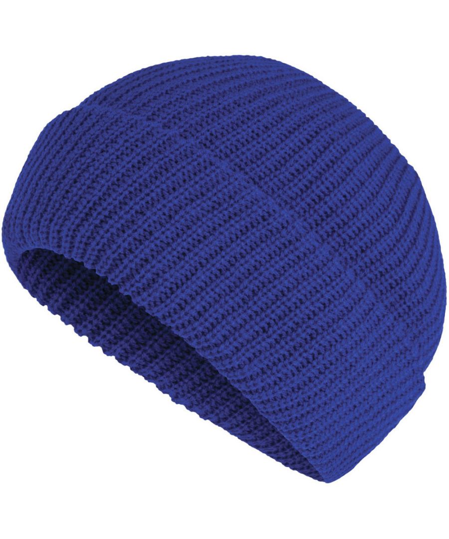 Regatta Professional Mens Watch Cap Ribbed Acrylic Beanie Hat. Fully ribbed 100% acrylic fabric. Turn up style.