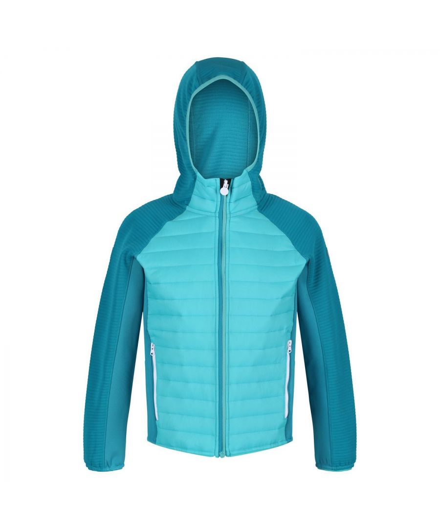 Regatta Childrens Unisex Childrens/Kids Kielder V Hybrid Insulated Jacket (Turquoise/Enamel) - Size 9-10Y