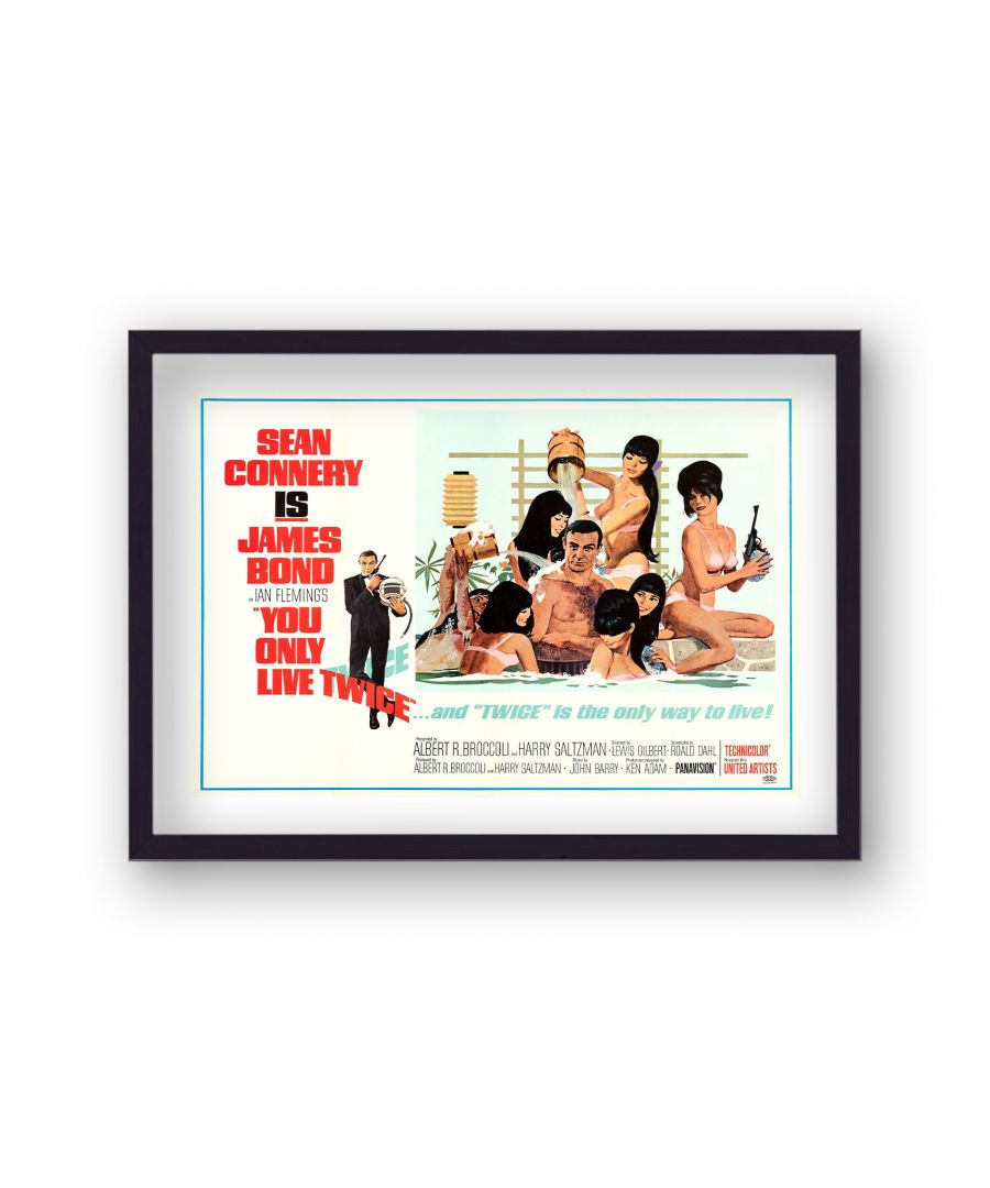 Image for Sean Connery as James Bond You Only Live Twice Vintage Movie Poster Design 2 Landscape