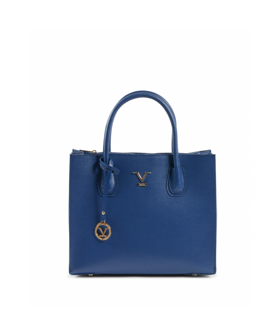 By: 19V69 Italia- Details: BE10275 52 SAFFIANO BLUE JEANS- Color: Blue - Composition: 100% LEATHER - Measures: 33x27x14 cm - Made: ITALY - Season: All Seasons