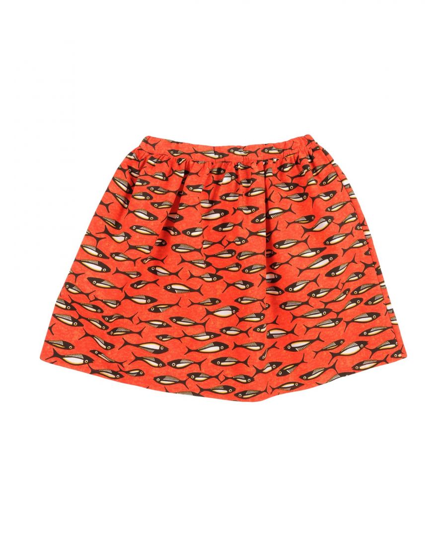 Image for Stella Jean Girls' Red Cotton Skirt