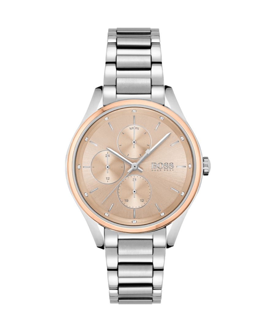 Hugo Boss Grand Course WoMens Silver Watch 1502604 Stainless Steel - One Size