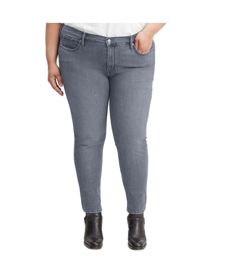 Levis 311 Plus Shaping skinny jeans voor dames, grijs