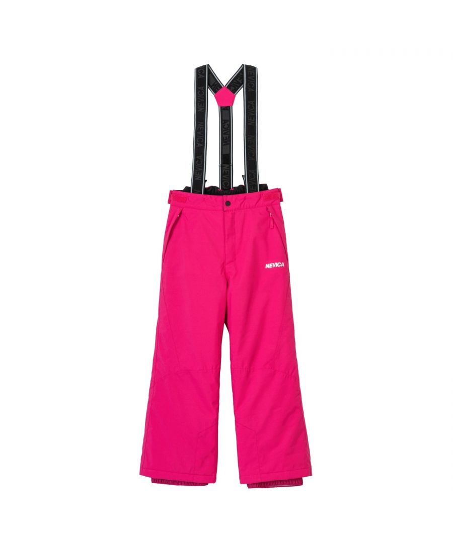 Nevica Meribel Pant Girls - This Nevica Meribel Pant features detachable braces with wide waistband and adjusters for a comfortable fit. The pant is complete with ski features that include snow gaiter and is waterproof to 8,000 water column.
