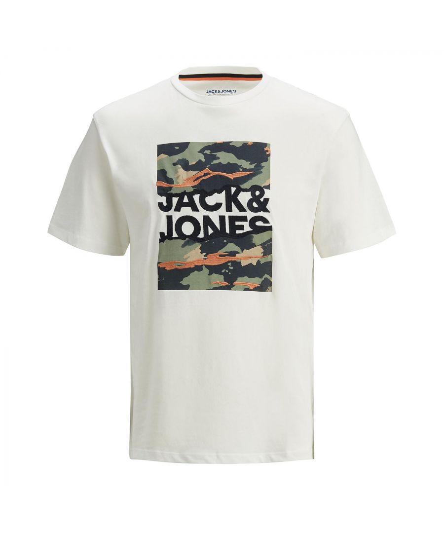 There's nothing quite like the feel of a great t-shirt, whether that's tucked underneath your favorite blazer when you're heading out for a night on the town or blowing in the breeze at the beach with friends, and a t-shirt from Jack & Jones will never let you down, no matter where you're headed! Made from super-soft, super breathable, high-quality cotton, they feel great on your skin and are built to last - so long as you take care of your t-shirt, it will take care of you.\n\nJack & Jones is incredibly proud of its reputation in the fashion industry, so you know that you'll always get a world-class product when you buy one of their shirts to add to your collection. You can never have enough t-shirts, and you'll wear your Jack & Jones ones time and time again, that's how much you'll love the quality. Machine washable, endlessly wearable, and with a great-looking, understated design, they're the perfect companion for all your adventures.\n\nFeatures:\nClassic logo Crew Neck T-shirt\nThe regular fit you can depend on\nMade of stretchy and soft cotton jersey\nA logo adds signature branding on the chest\nRegular Fit\n\nSpecifics:\nMaterial: 100% Cotton\nProduct Code: 12186213\n\nWashing Instruction:\nMachine wash at max 40°C under gentle wash program\nDo not bleach\nTumble dry on low heat settings\n\nIron Temp: Medium temp. iron\n\nNote: Do not bleach, Dry clean (no trichloroethylene)\n\nPackage Includes: Jack Jones Regular Fit Crew Neck Tee, Select Your Size