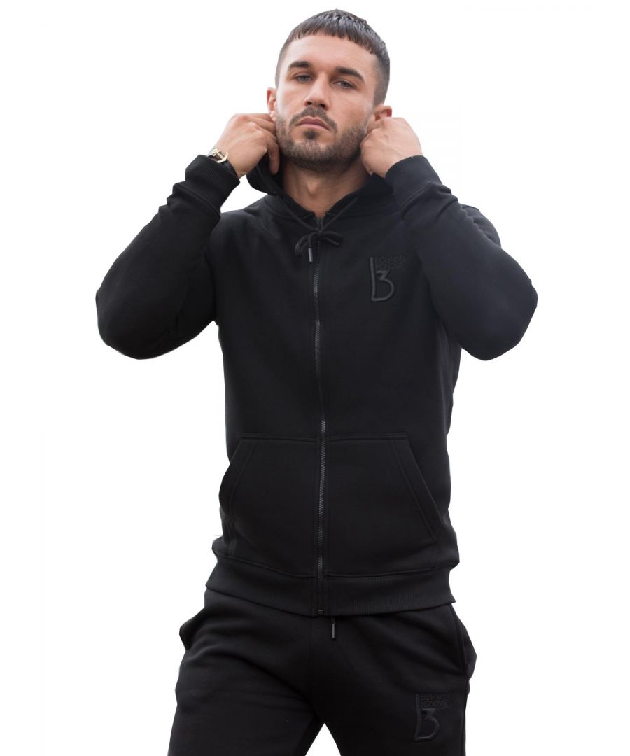 Bound by Honour Full Zip Through Hoodie With Drawstring Hood And Elasticated Cuffs. Fleece Lining, 2 Pockets And Embroidered BBH Logo on Chest.