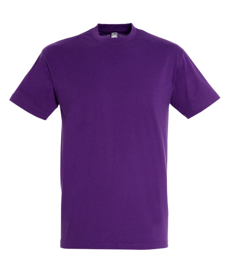 SOLS Mens Regent Short Sleeve T-Shirt (Dark Purple) Cotton - Size Medium