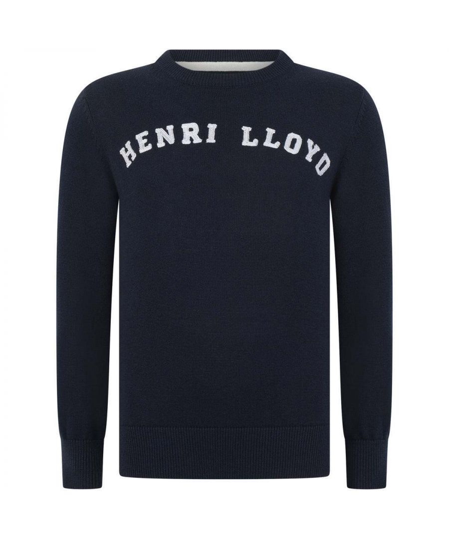 Henri-Lloyd Boys Navy Cotton Knitted Sweater