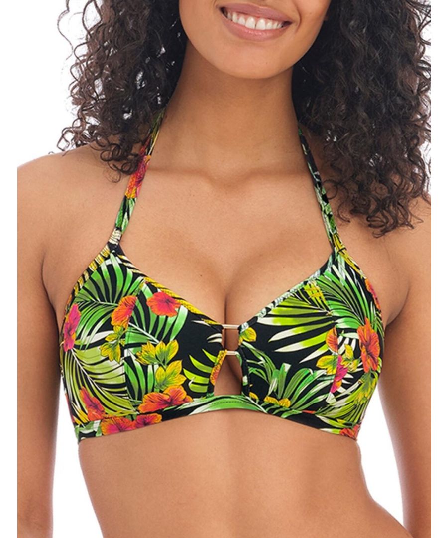 Freya Womens 201311 Maui Daze Triangle Bikini Top - Multicolour Elastane - Size 36D