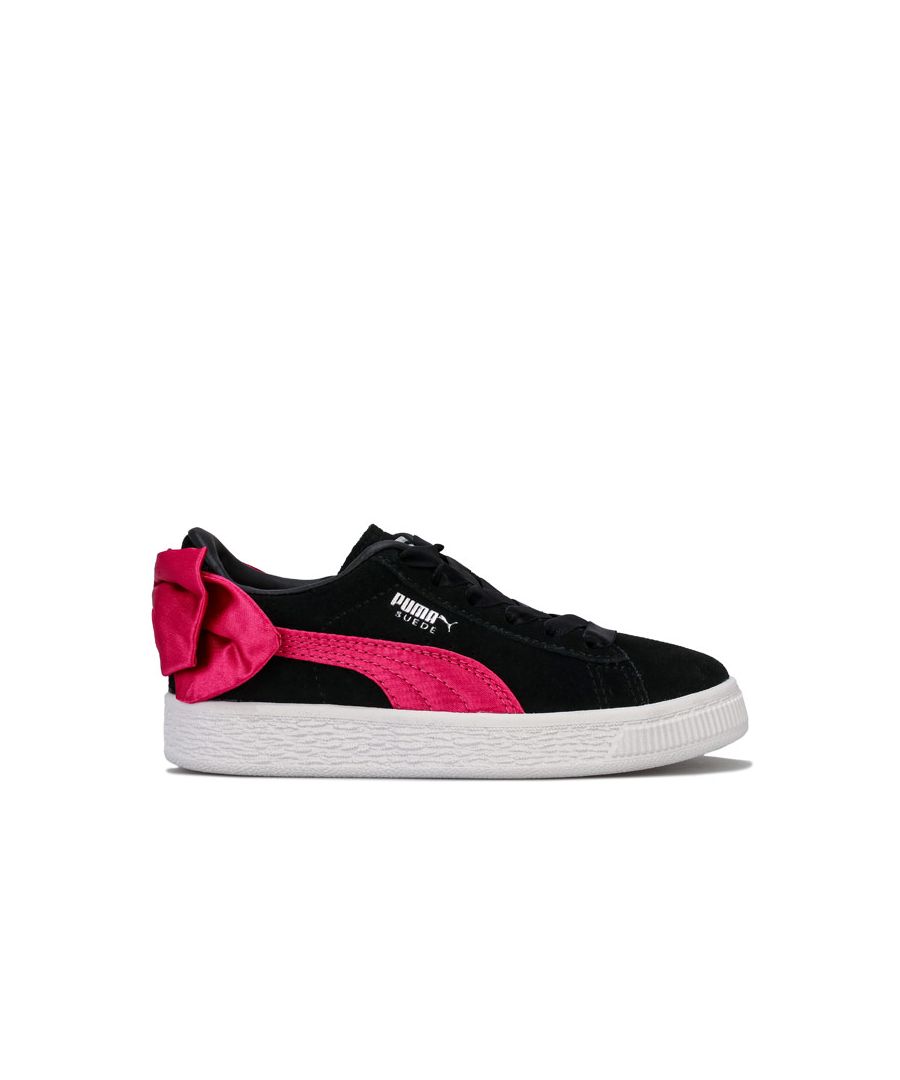 puma bow trainers pink