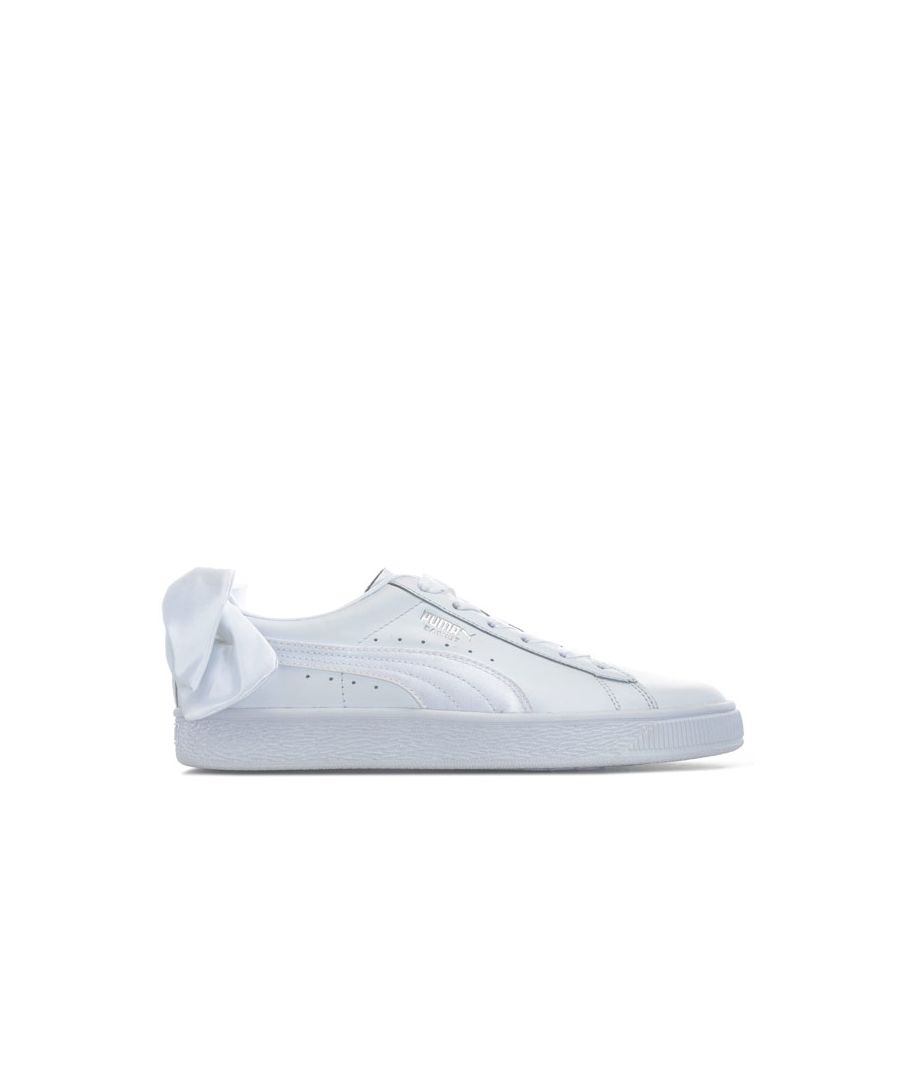 Image for Women's Puma Basket Bow Trainers in White
