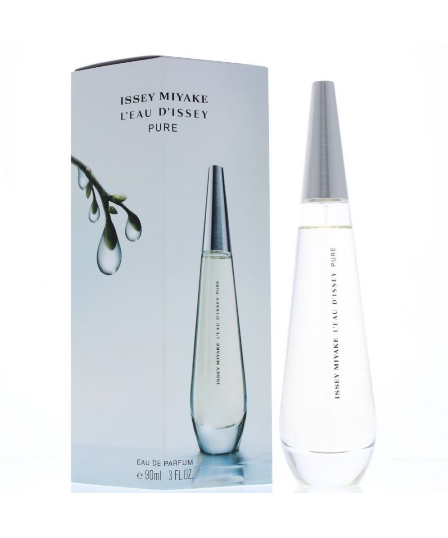 LEau dIssey Pure by Issey Miyake is a floral aquatic fragrance for women.  Top notes sea notes.  Middle notes orange blossom jasmine lily Damask rose.  Base notes cashmere wood ambergris.  LEau dIssey Pure was launched 2016.