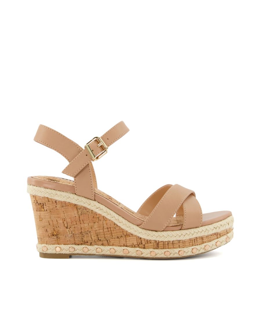 Reach new heights with our Kopper mid-wedge sandals