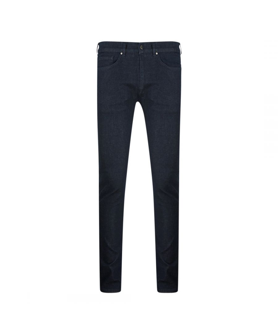Versace Collection blauwe jeans. Versace Collection blauwe jeans. Stretchdenim 98% katoen, 2% elastaan. Ritssluiting. V600378S.VT01915.V8004. Versace logobadge met Medusa-hoofd