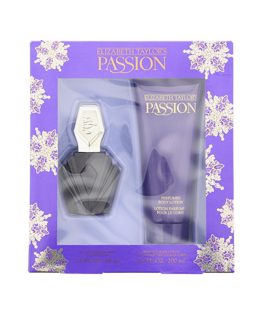 Elizabeth Taylor Passion Eau de Toilette 44ml & Perfumed Body Lotion 200ml Set