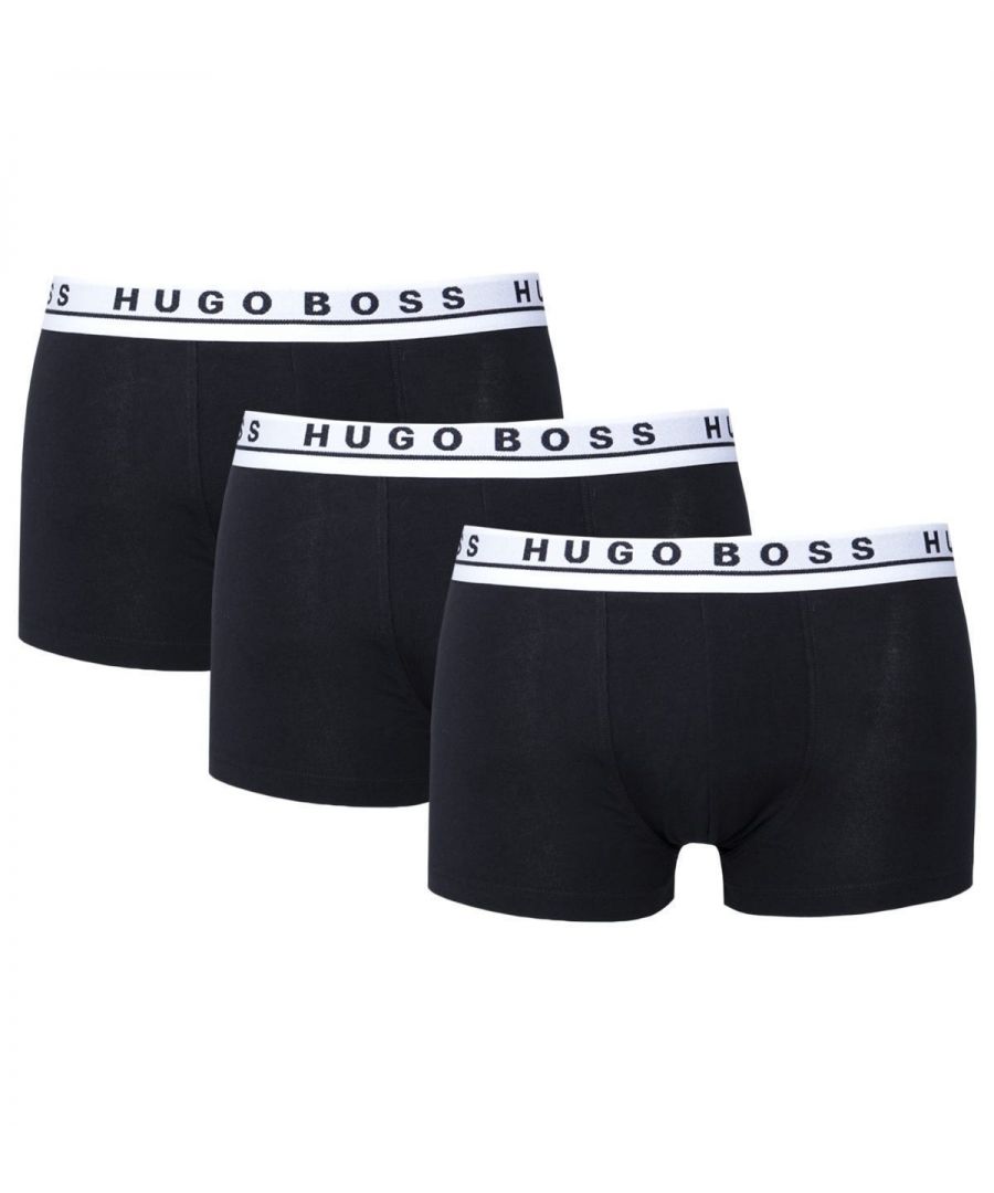These BOSS boxer briefs an everyday essential. Crafted from a cotton stretch blend and constructed to a snugger fit, these boxer briefs come complete with BOSS branding to the elasticated waistband. Boxer brief cut , Cotton stretch blend , Elasticated waistband , BOSS branding at waistband , 95% Cotton 5% Elastane.