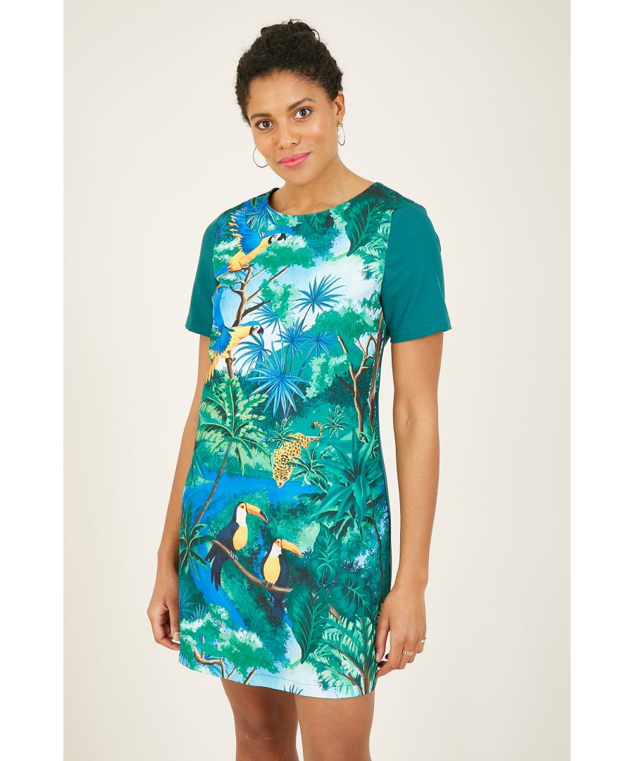 yumi tropical mirror dress