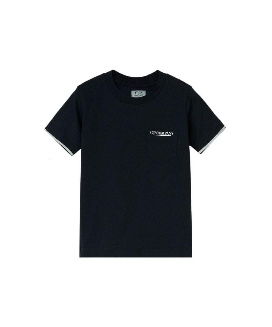 Image for C.P Company Boys Pocket Logo T-shirt Black