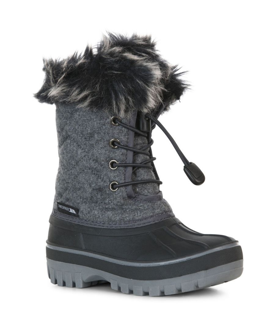 Image for Trespass Girls Aine Waterproof Adjustable Winter Snow Boots