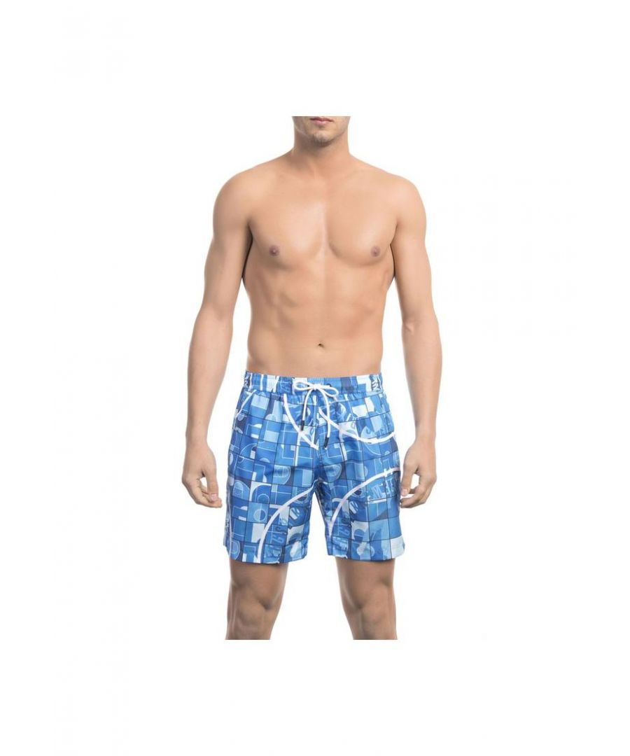 Bikkembergs Mens Light Blue Swimwear - Size Medium