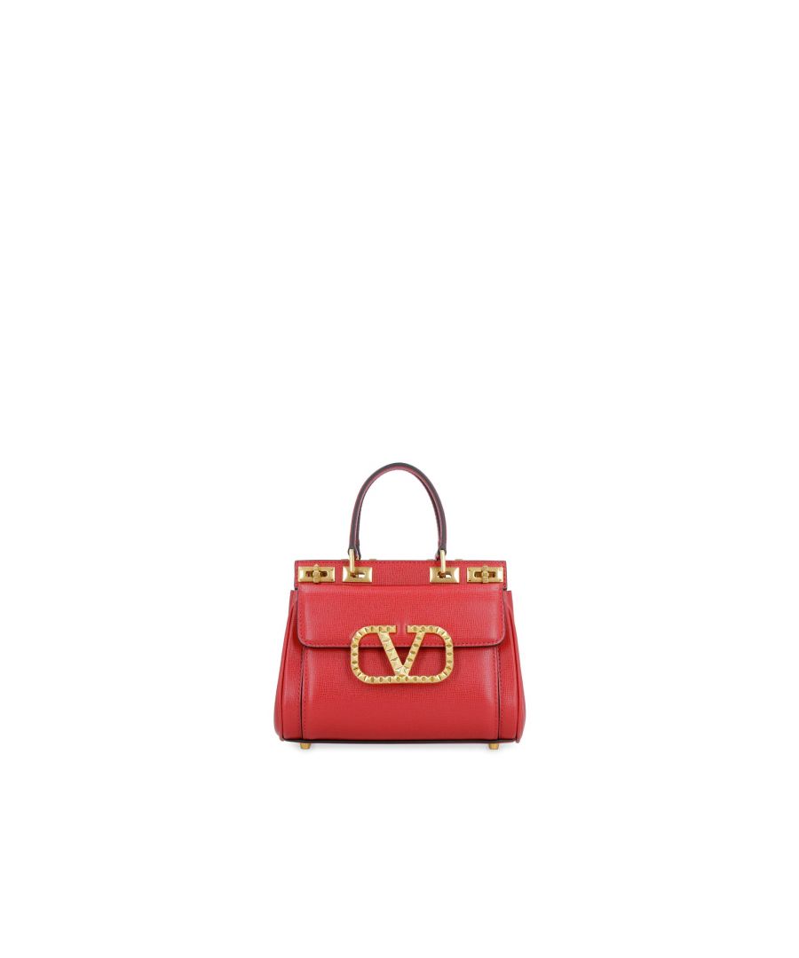 - Composition: 100% calf leather - Two top handles - Twist-lock closure - Magnetic flap closure - Detachable shoulder strap - Gold-tone Vlogo detail - Length 19 cm / 7,5 in - Height 14 cm / 5,5 in - Width 5 cm / 2 in - Made in Italy - MPN WW2B0J44BQZ_JU5 - Gender: WOMEN - Code: BAG VQ 2 TH 07 O58 S3 T