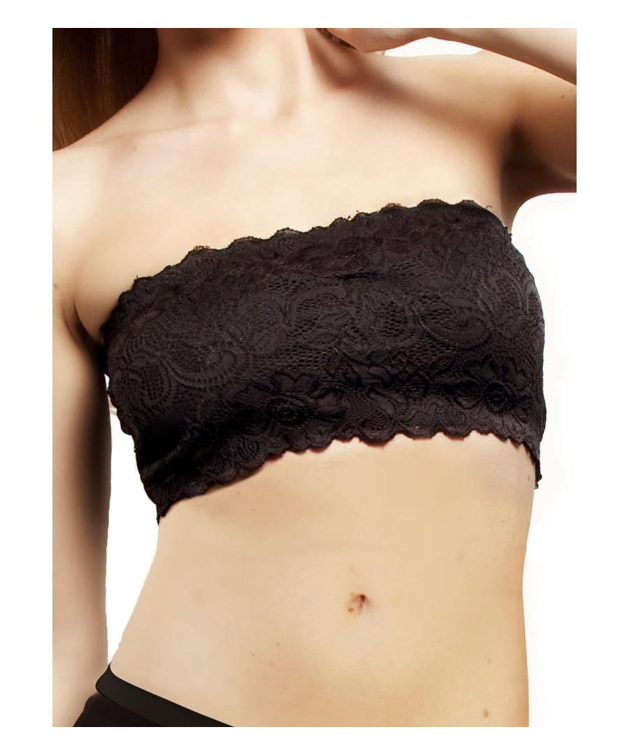 The comfortisse lace bra gives you ultimate comfort with no wires or clasps, eliminating the common issues experienced with traditional bras. This non wired bra lifts and shapes your breasts, making this the petfect bra for everyday wear. Size Guide: S (10), M (12), L (14).